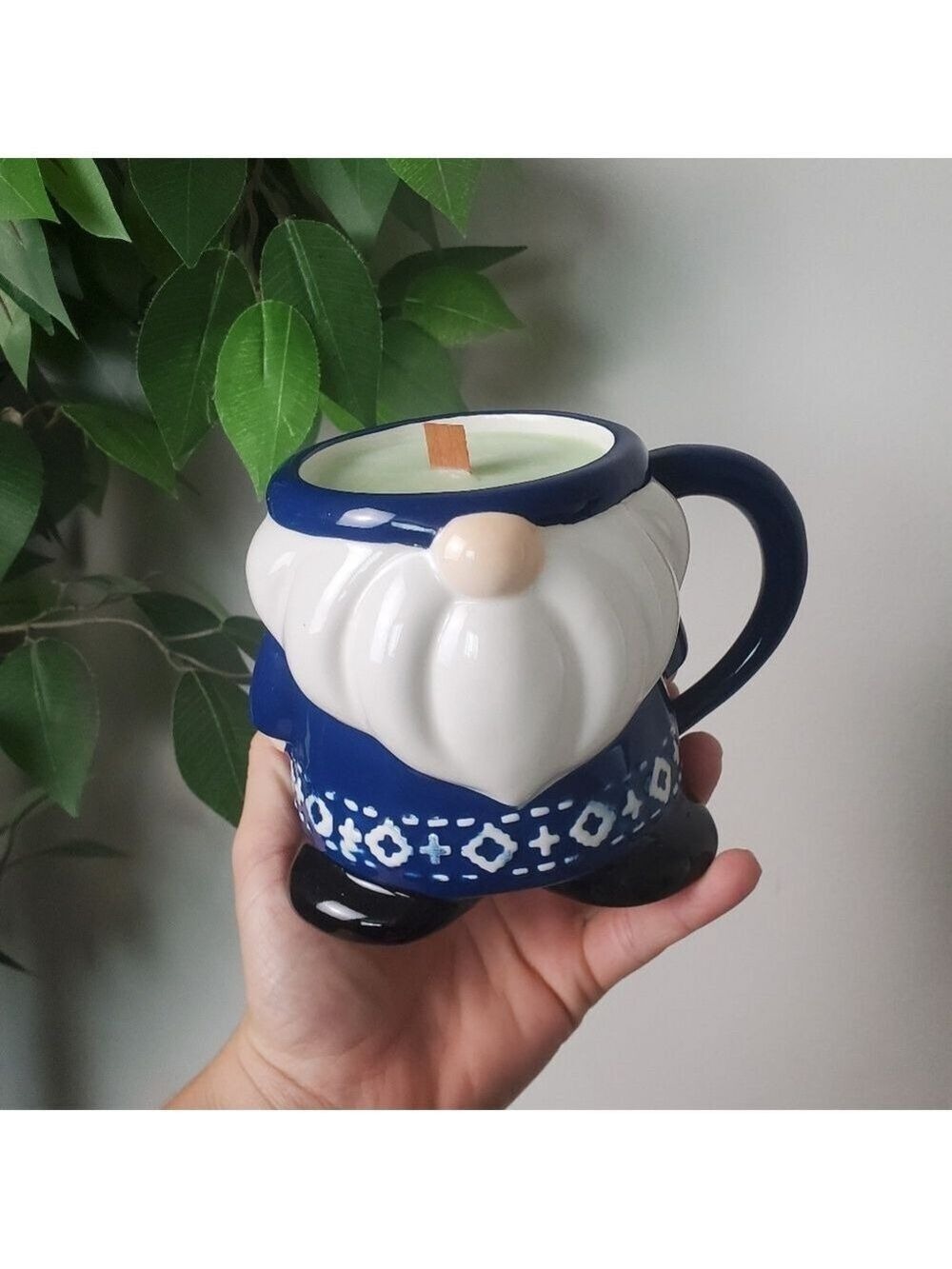 Christmas Gnome Ceramic Mug Coffee Bean Mint